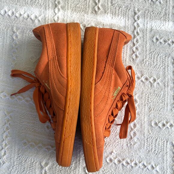 PUMA Suede Classic Mono Iced Russet Orange Men 6.5 / Women 8 EU 38.5 Sneakers - Picture 5 of 9